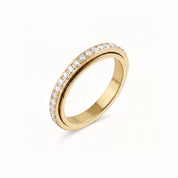 luna spinning ring - gold