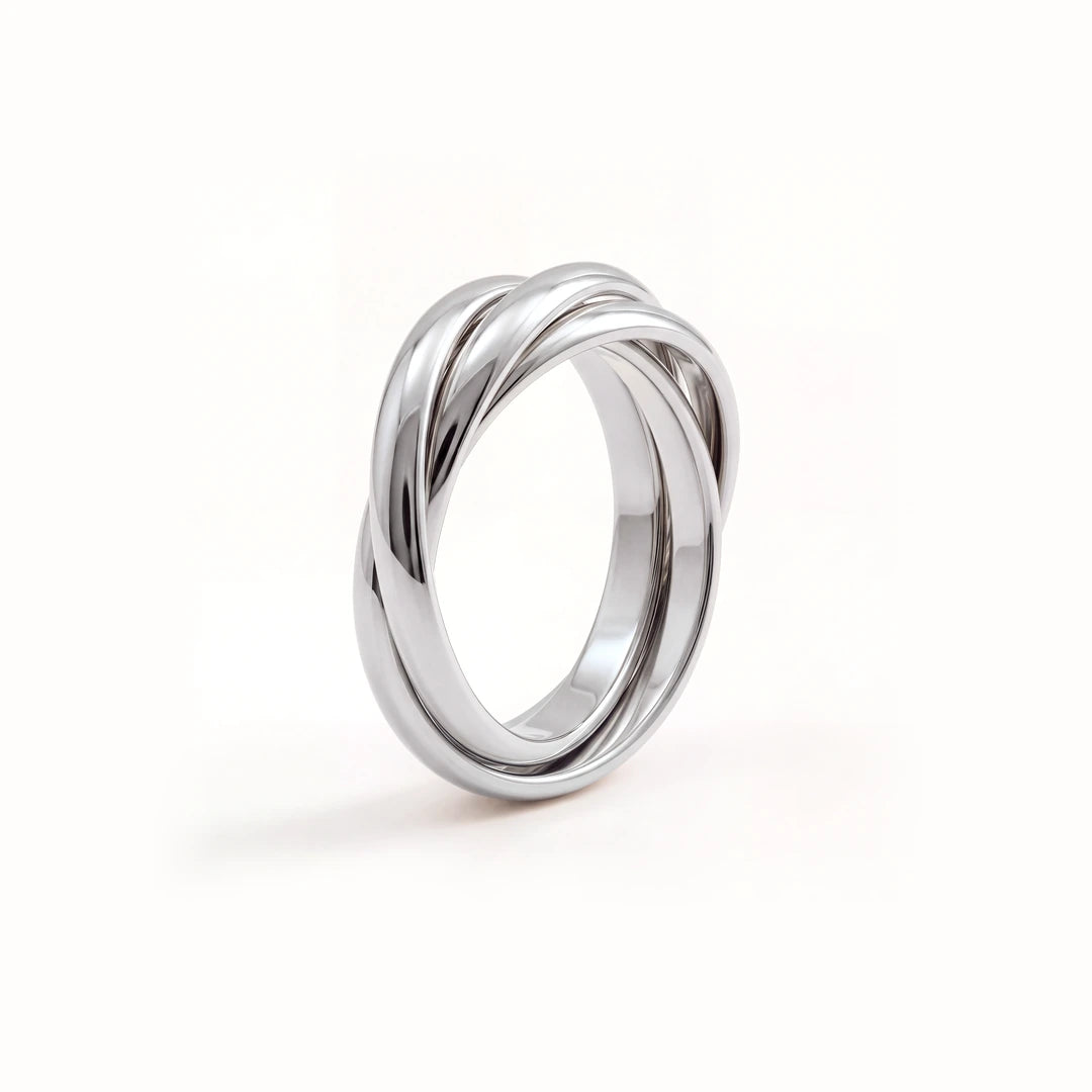 amore eternity ring - silver