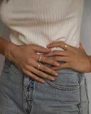 luna spinning ring - gold