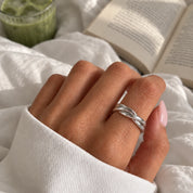 amore eternity ring - silver