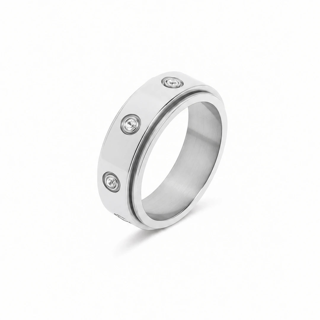 stella spinning ring - silver