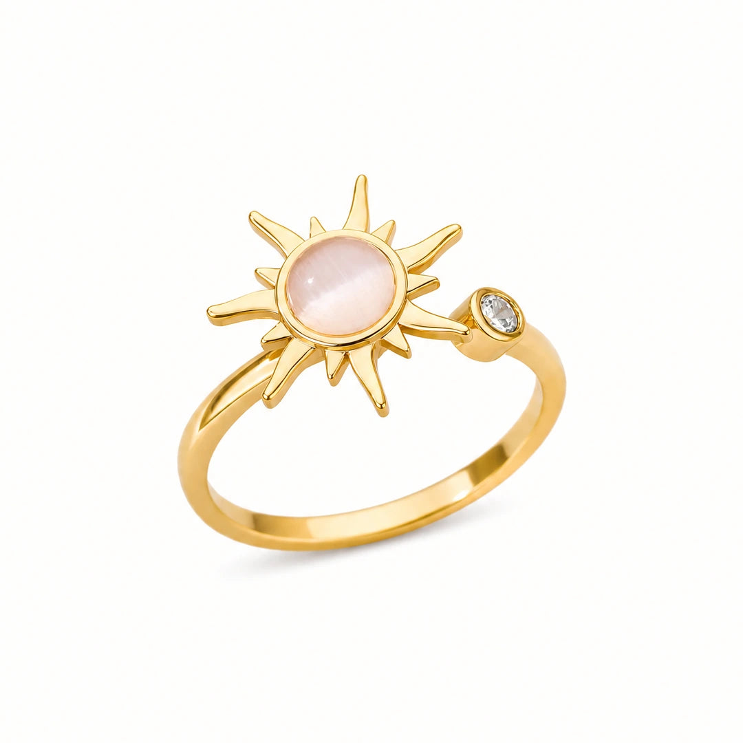 solare opal ring - gold