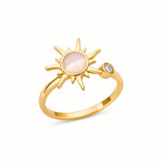 solare opal ring - gold