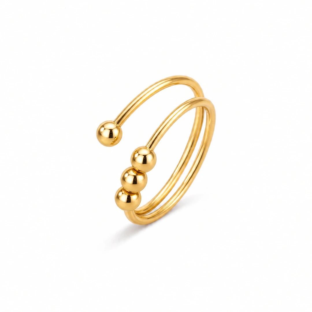 perla fidget ring - gold