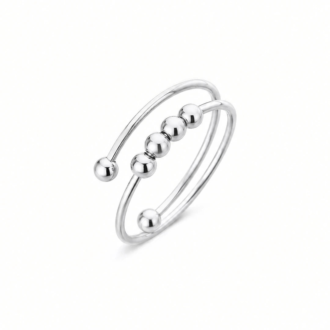 perla fidget ring - silver