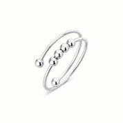 perla fidget ring - silver