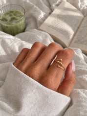 perla fidget ring - gold