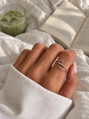perla fidget ring - silver