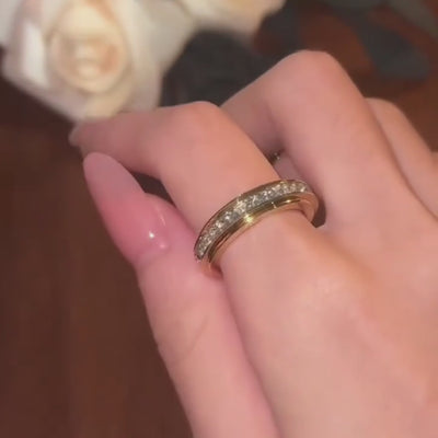 luna spinning ring - gold
